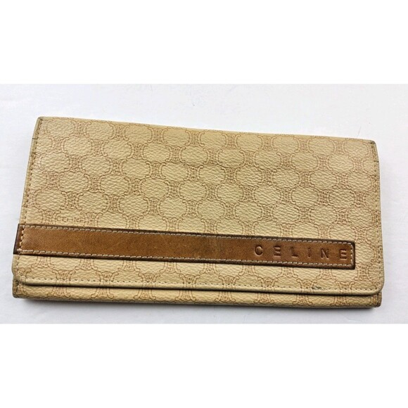 CELINE Macadam PVC Leather Trim Folding Wallet - Picture 3 of 8